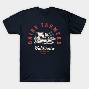 California Dairy Farmers Milk Cows Dairy Farms T-Shirt